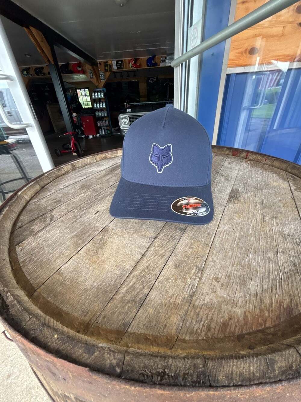 Fox Racing Fox Head Flexfit Hat Midnight Blue L/XL